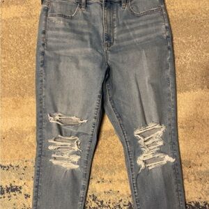 American Eagle Next Level Super High Waisted Ripped Jeggings